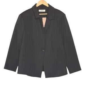 NWT MM.LAFLEUR Womens Miller Blazer - Scuba Black Size +2 (US 18)